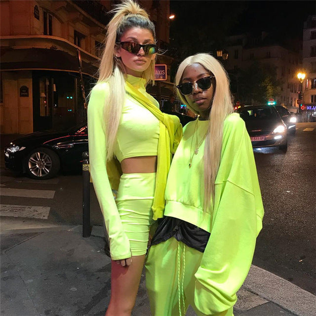 Neon Color Two Piece Set