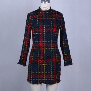 Vintage Plaid Dress