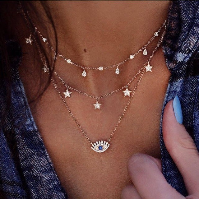 Star Multi-layer Women Necklaces