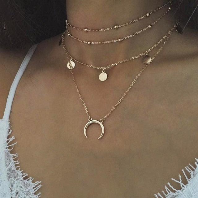 Star Multi-layer Women Necklaces