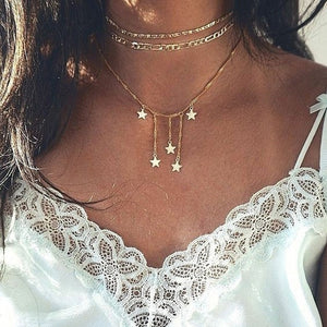 Star Multi-layer Women Necklaces