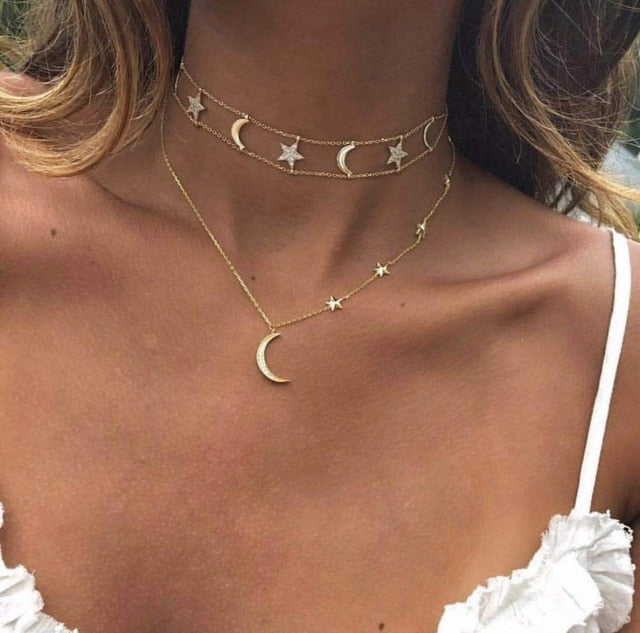 Star Multi-layer Women Necklaces